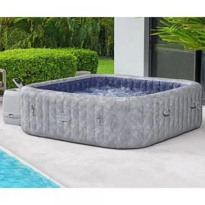 Bestway Lay-Z-Spa - San Francisco Smart Luxe HydroJet Pro 7 Grey Marble - 2.30m x 71cm for 5-7 people - 6001Q