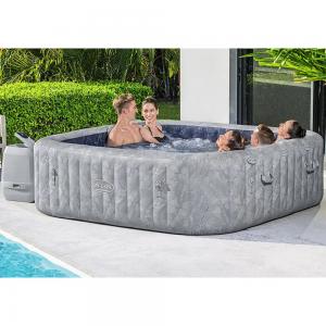 Bestway Lay-Z-Spa - San Francisco Smart Luxe HydroJet Pro 7 Grey Marble - 2.30m x 71cm for 5-7 people - 6001Q