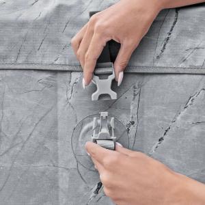 Bestway Lay-Z-Spa - San Francisco Smart Luxe HydroJet Pro 7 Grey Marble - 2.30m x 71cm for 5-7 people - 6001Q