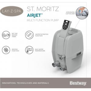 Bestway Lay-Z-Spa - St Moritz AirJet - 2.16m x 71cm - 5-7 people - 60023