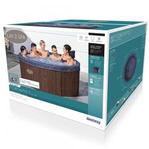 Bestway Lay-Z-Spa Toronto Energy-Efficient Smart AirJet 1.90m x 70cm Spa for 5-7 people - 6001W