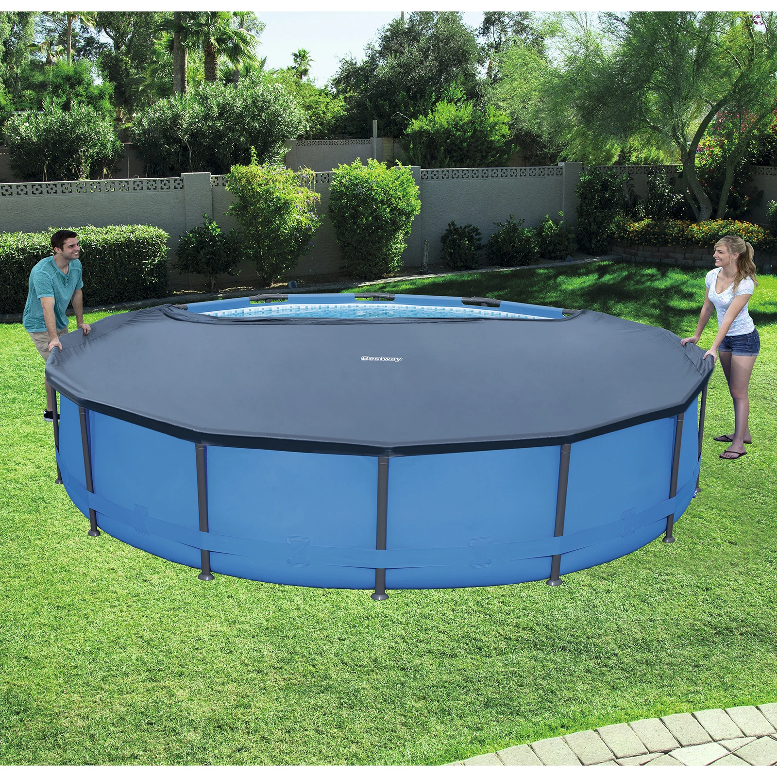 Bestway Premium PVC Pool Cover for 4.57 / 15ft Round Pool - 58038
