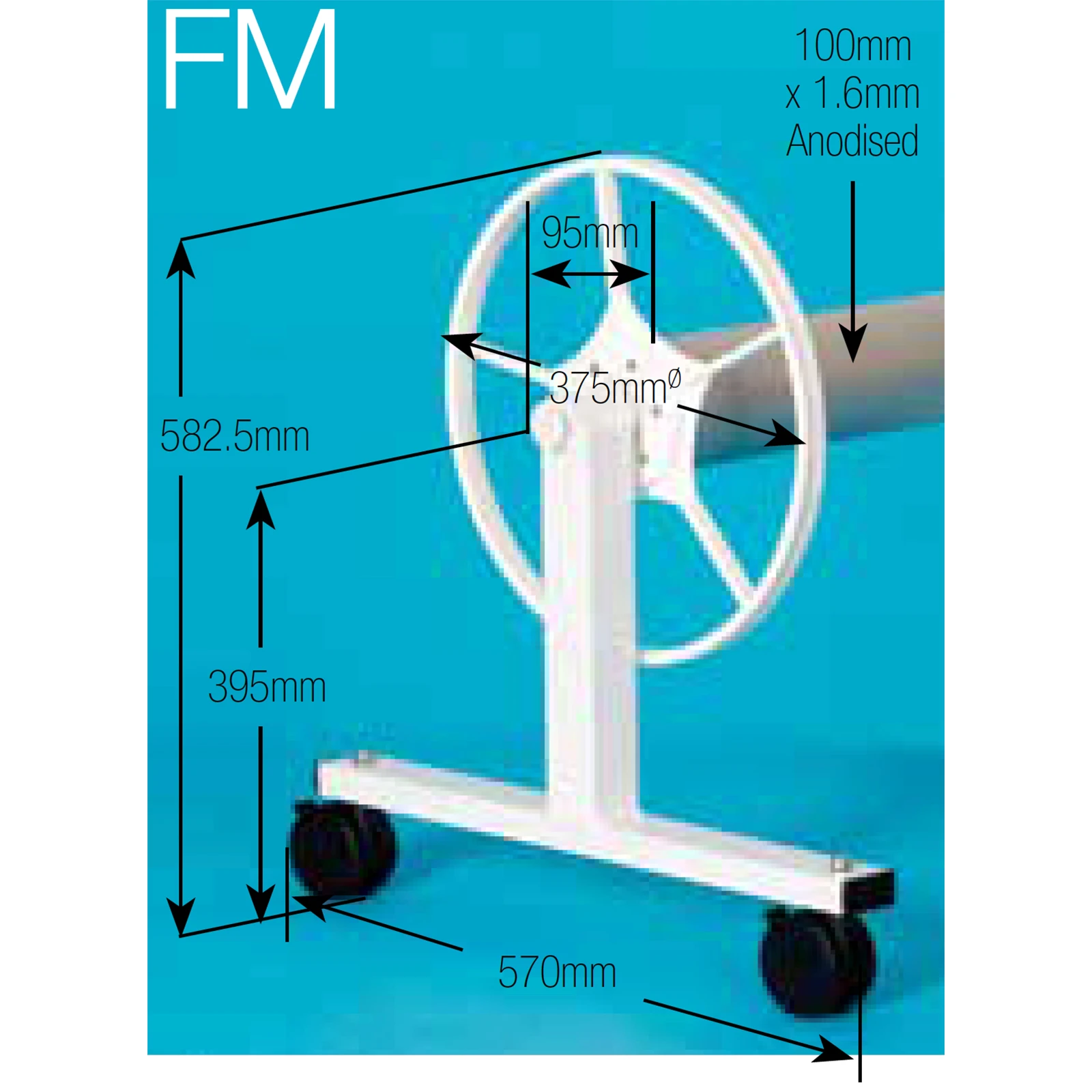 Daisy FM - Regular Height Fully Mobile Pool Cover Roller