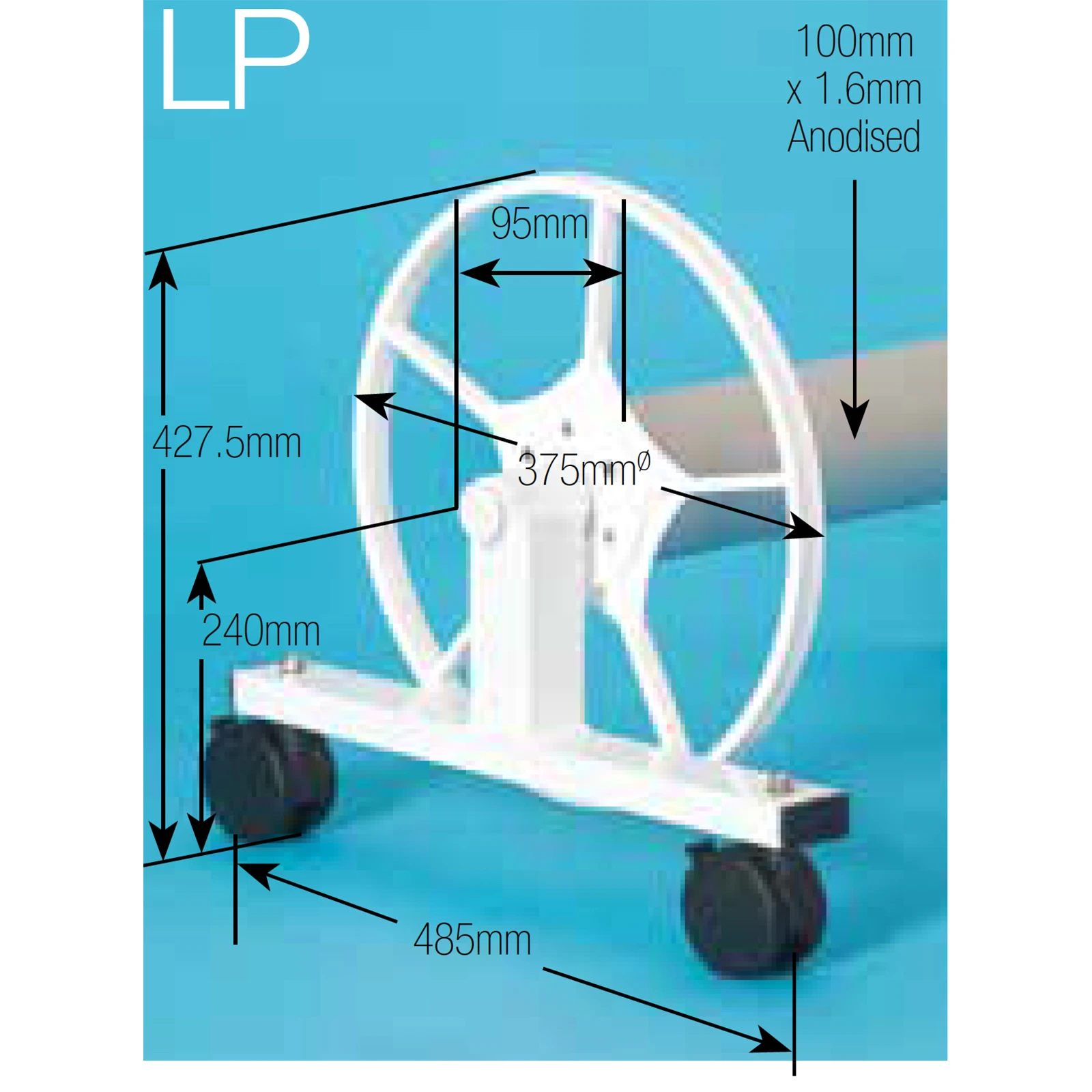 Daisy LP - Low Profile Fully Mobile Pool Cover Roller