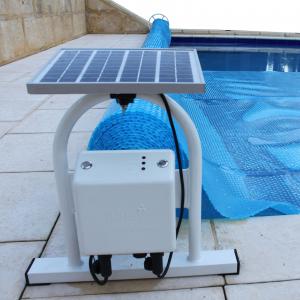 Daisy Power Series Electric Pool Cover Roller RETRO FIT KIT / NO TUBE with SOLAR PANEL - Standard Stationary