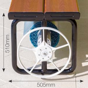 Daisy Under Bench Pool Cover Roller - Clear Anodised - Solar Powered