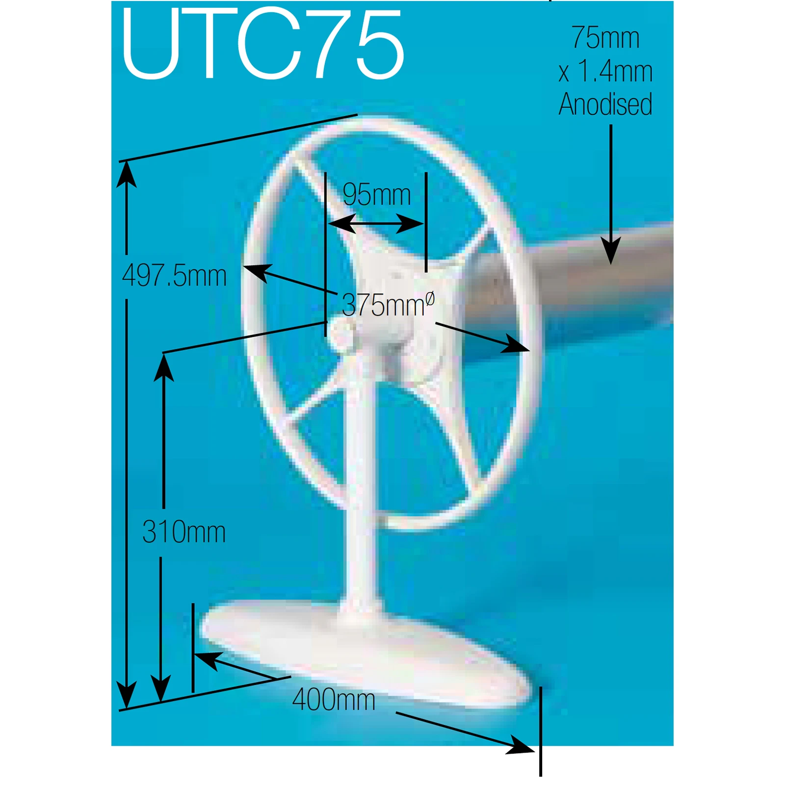 Daisy UTC 75 Pool Cover Roller for Small & Medium Size Pools