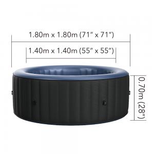 MSpa Bergen Airjet - 1.8 x 70cm - 4 Person Inflatable Spa