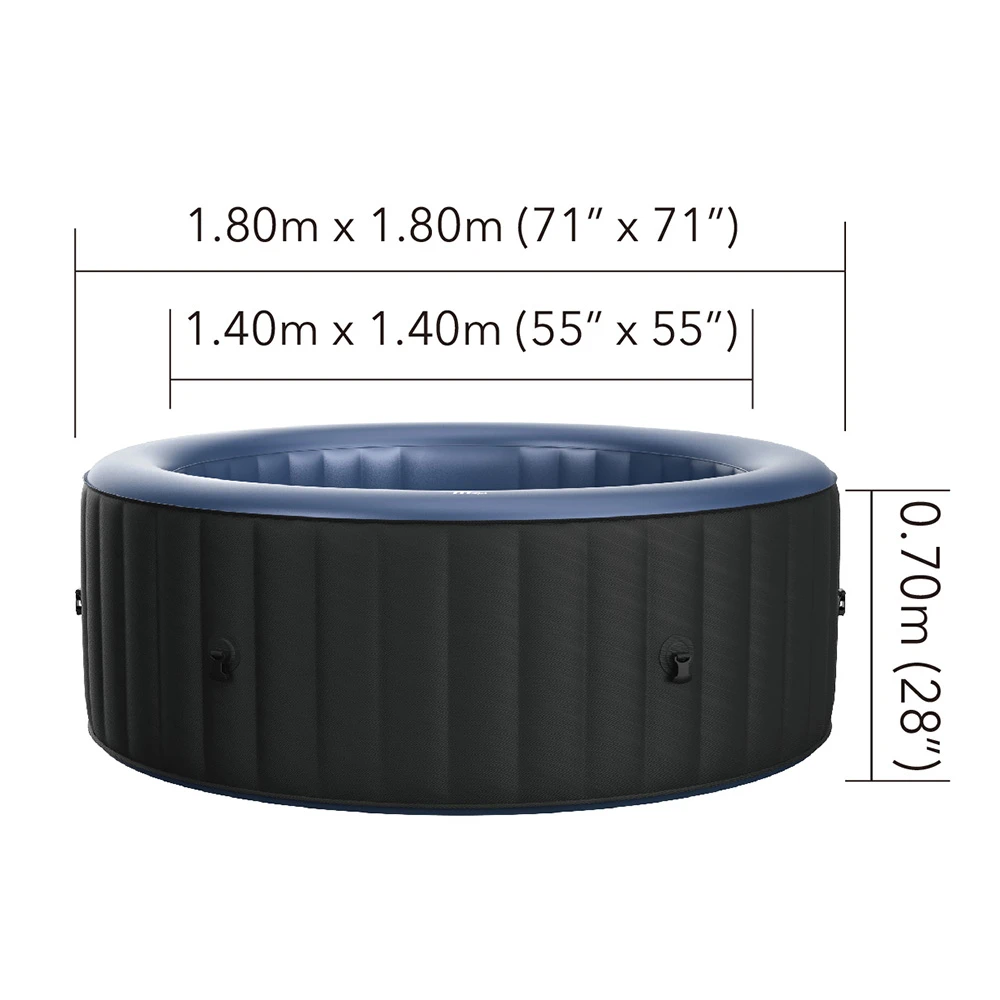 MSpa Bergen Airjet - 1.8 x 70cm - 4 Person Inflatable Spa