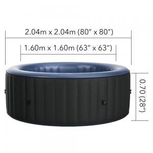 MSpa Bergen PLUS Airjet - 2.04 x 70cm - 6 Person Inflatable Spa