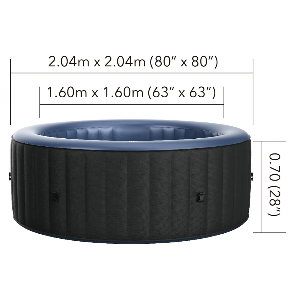 MSpa Bergen PLUS Airjet - 2.04 x 70cm - 6 Person Inflatable Spa