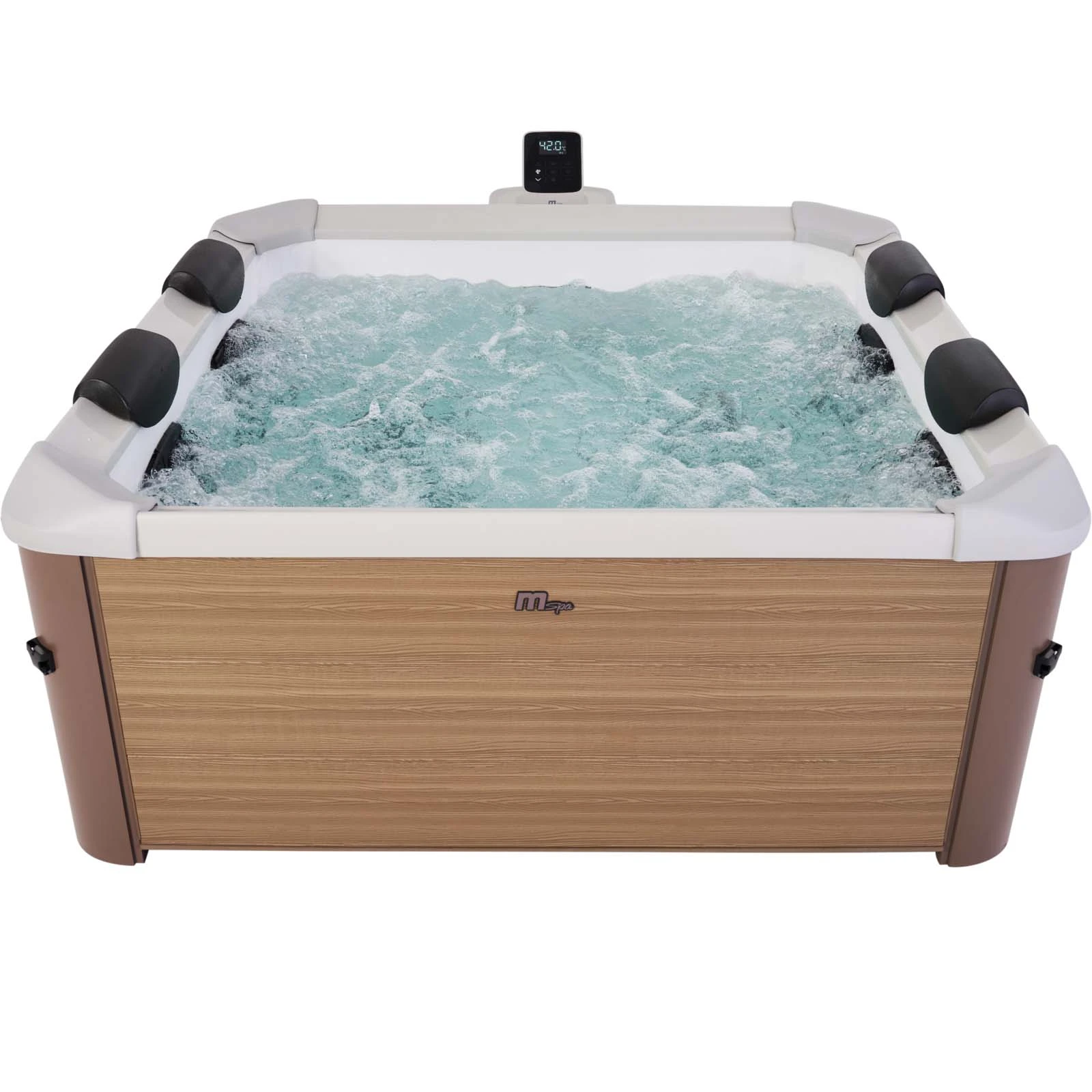 MSpa Oslo Massage Jet - Amber - 1.6m x 1.6m x 65cm - 6 Person Portable Frame Spa