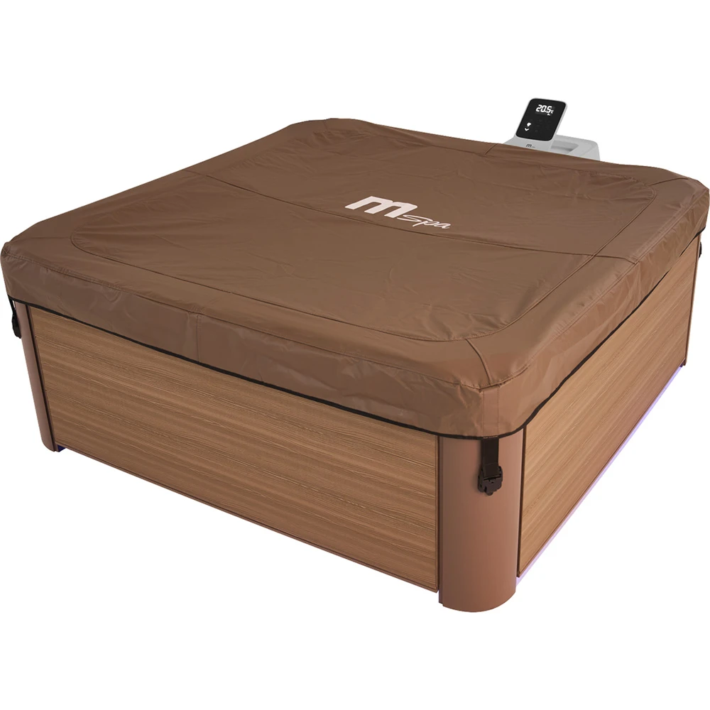 MSpa Oslo Massage Jet - Amber - 1.6m x 1.6m x 65cm - 6 Person Portable Frame Spa