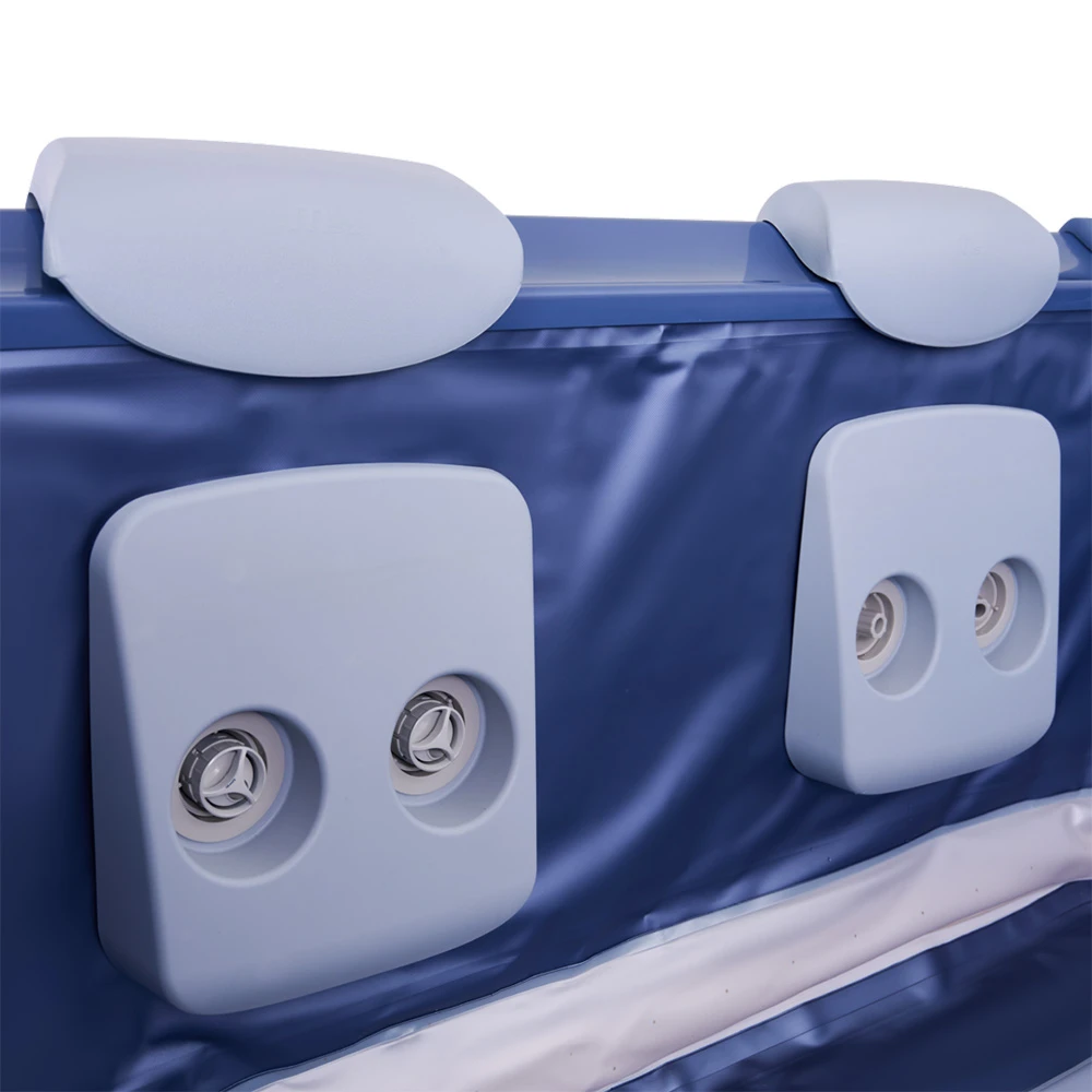 MSpa Oslo Massage Jet - Sapphire - 1.6m x 1.6m x 65cm - 6 Person Portable Frame Spa