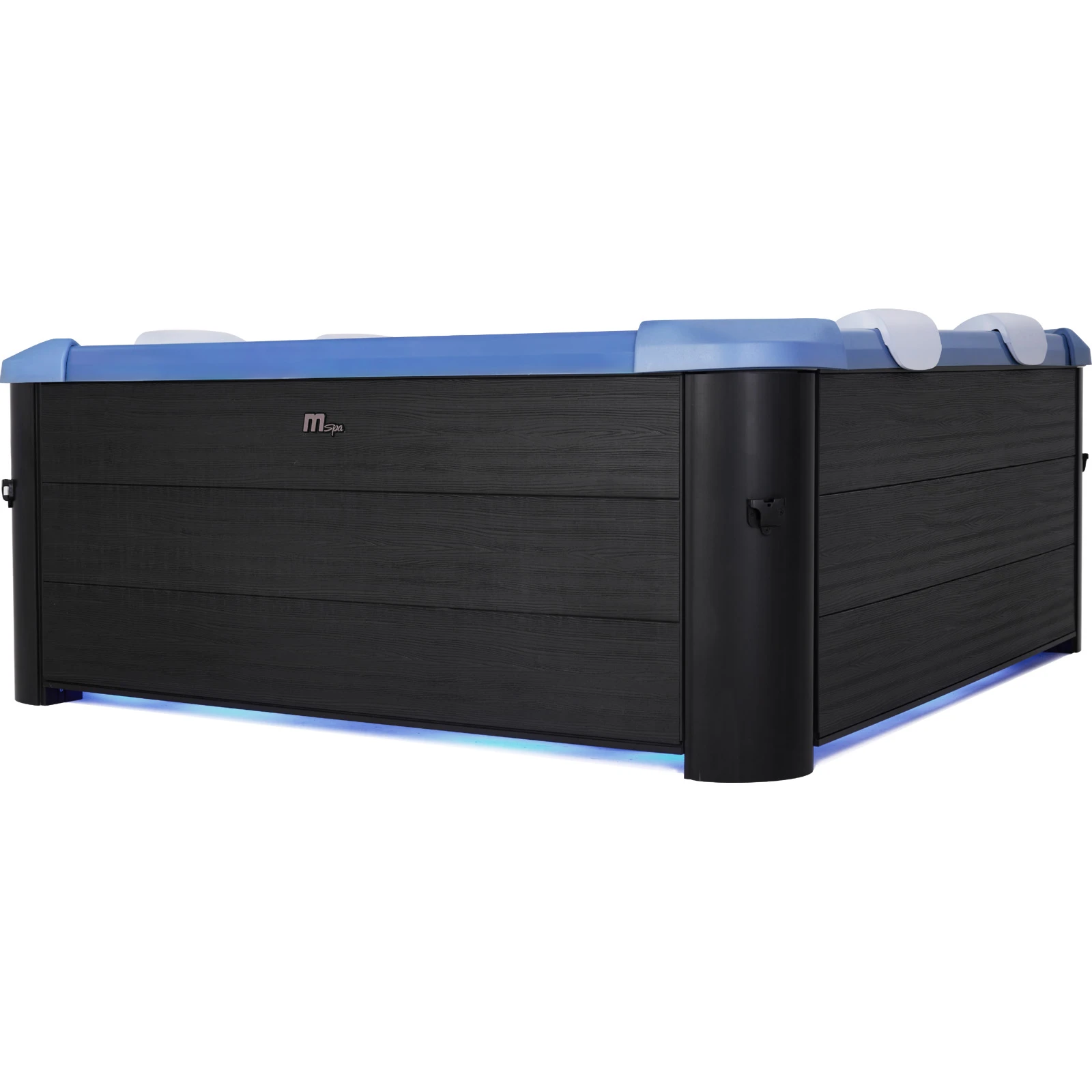 MSpa Oslo Massage Jet - Sapphire - 1.6m x 1.6m x 65cm - 6 Person Portable Frame Spa