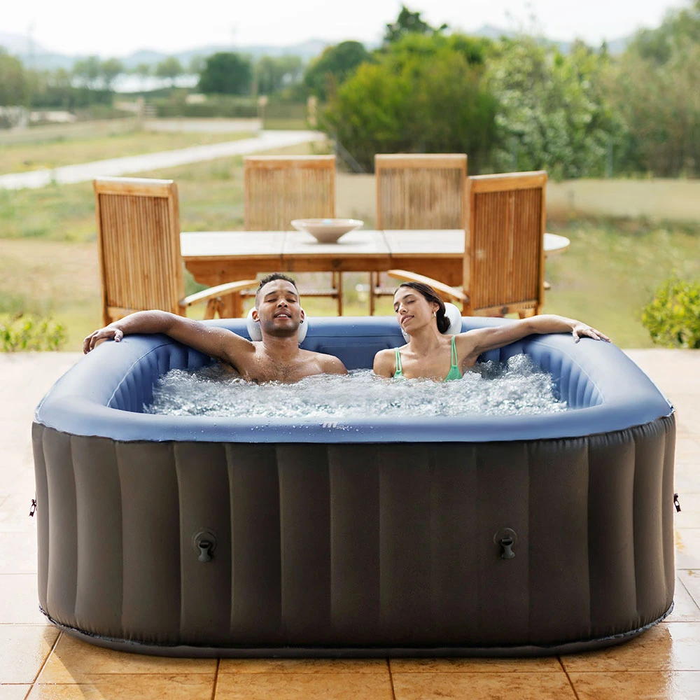 MSpa Tekapo Airjet - 1.6 x 1.6m x 68cm - 4 Person Inflable Spa