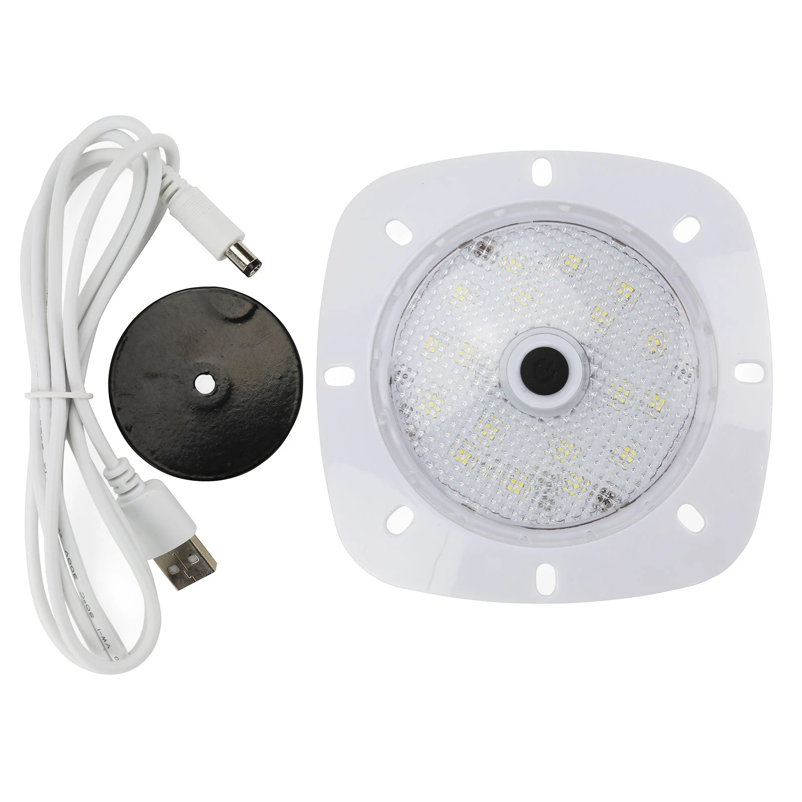 No(t)mad Waterproof Rechargeable Magnetic Pool LED Light - 18 LED - WHITE