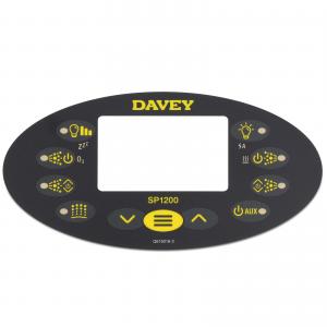 Overlay / Decal For Davey Spa-Quip / SpaPower SP1200 Touchpad - Oval