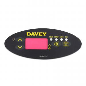 Overlay / Decal For Davey Spa-Quip / SpaPower SP600 / SP601 Touchpad - Oval
