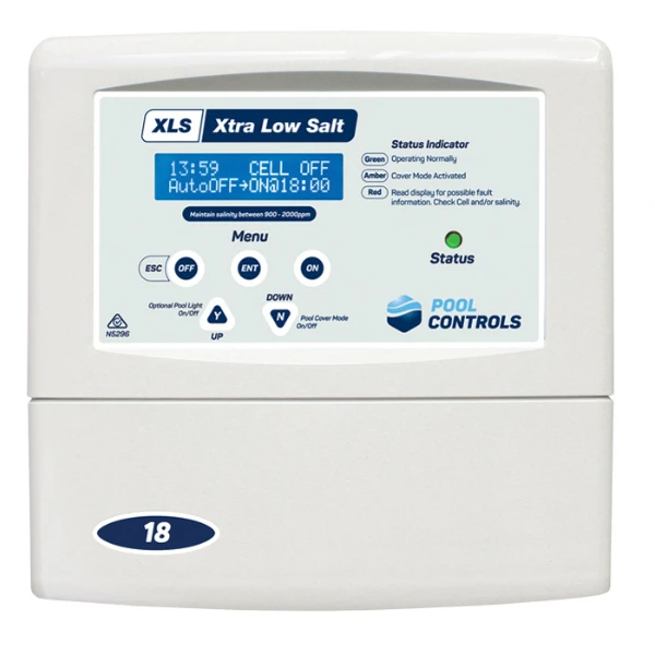 Pool Controls XLS23 - 23 g/h Low Salt Self Cleaning Salt Water Chlorinator