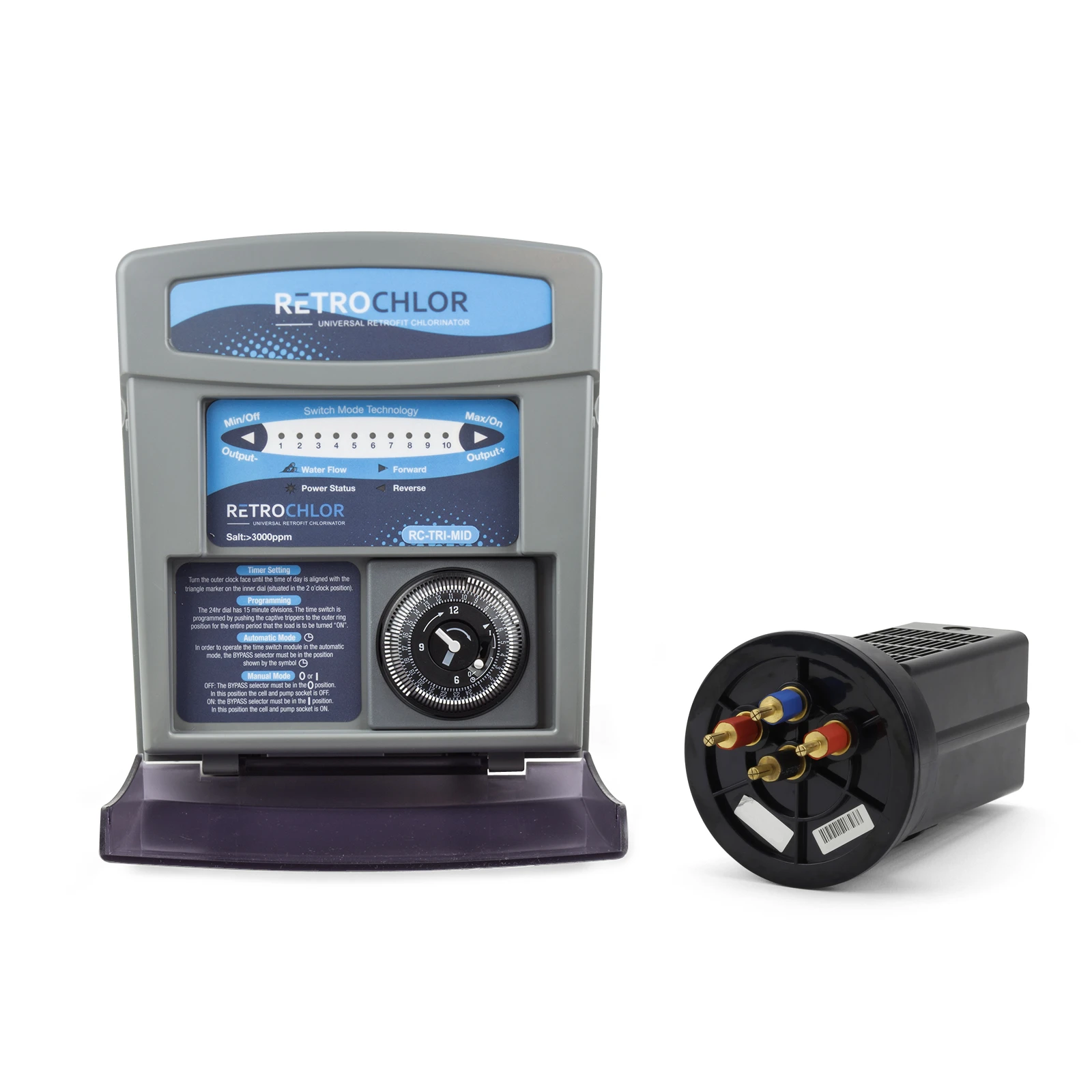 Zodiac Tri Mid / Compact Chlorinator - RetroChlor RC-TRI-MID 25 g/h - Generic