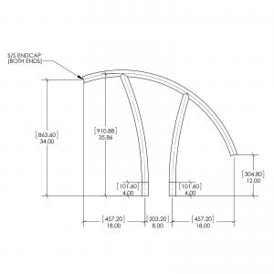 S.R. Smith Artisan Hand Rail Standard Single