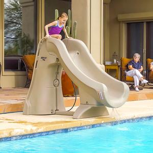 S.R. Smith SlideAway Removable Pool Slide Solid Grey