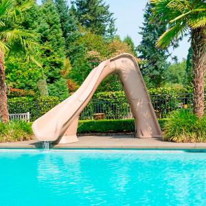 S.R. Smith Typhoon Deck Mounted Pool Slide Sandstone Right Curve