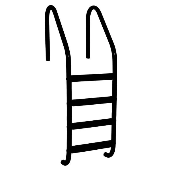 Saftron P-324 Ladder 4 Step - White