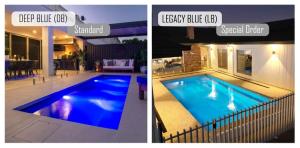 Spa Electrics Retro Series WNRX 1 x Niche Mount Blue LED Light + Standard Retro Mounting Kit + CLEAR RIM