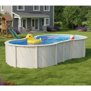 Stern's Pools - Whitsunday - 4.8m Wide - Double Keyhole - Above Ground Pool