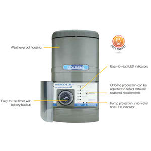Waterco Hydrochlor MK3 2500 - Self Cleaning Mineral / Salt Water Chlorinator - 25g/hr